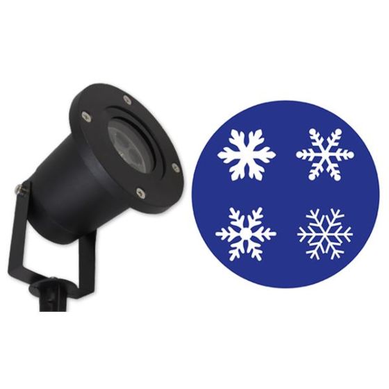 LED Vrtni projektor VP-EL Snowflakes 4W IP44