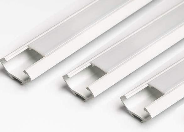 PVC kutni profil za LED traku 2m white-milky 22x12 mm 